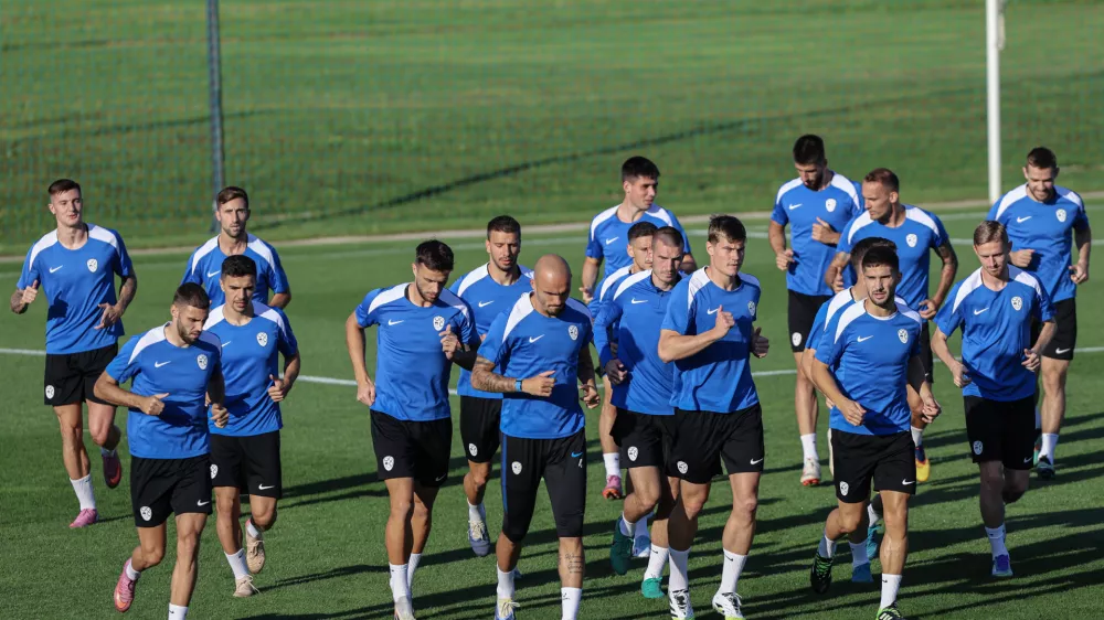 Benjamin Šeško- 01.09.2025 - nogomet - trening slovenske nogometne reprezentance, Brdo pri Kranju//FOTO: Jaka Gasar