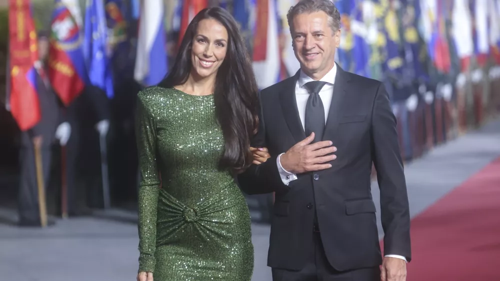 Tina Gaber, Robert Golob- 24.06.2024 - osrednja državna prireditev ob dnevu državnosti, na kateri bo slavnostna govornica predsednica republike Nataša Pirc Musar  //FOTO: Jaka Gasar / Foto: Jaka Gasar