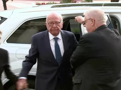 FILE PHOTO: Rupert Murdoch arrives at the court for the hearing on the contentious matter of succession of Murdoch's global television and publishing empire, in Reno, Nevada, U.S., September 16, 2024, in this still image obtained from a video. REUTERS TV via REUTERS/File Photo