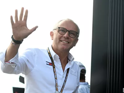 Formula One F1 - Italian Grand Prix - Autodromo Nazionale Monza, Monza, Italy - September 5, 2025 F1 CEO Stefano Domenicali arrives ahead of practice REUTERS/Jennifer Lorenzini