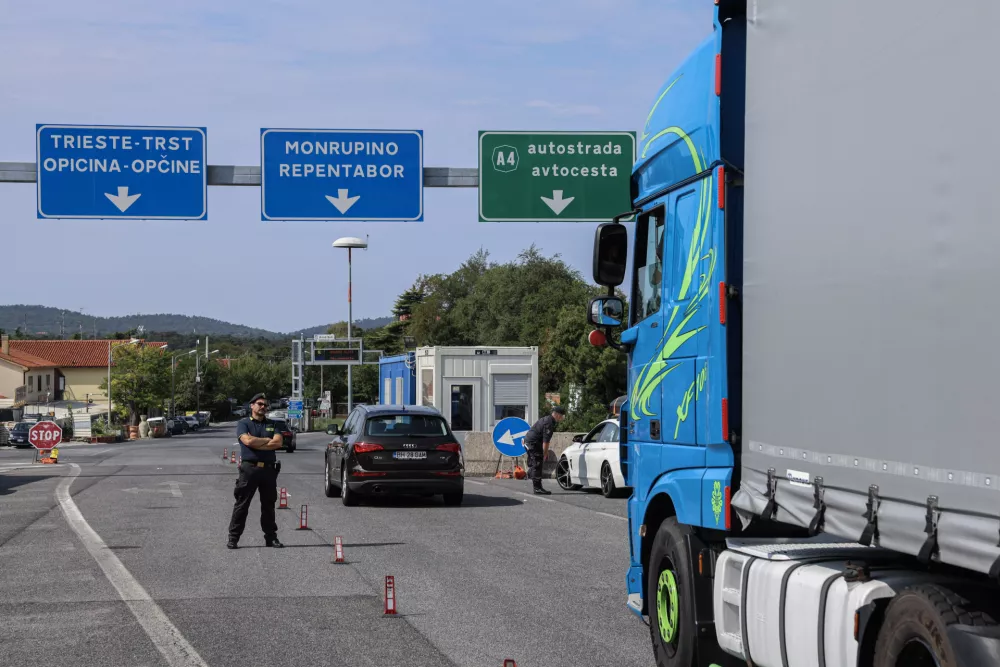 - 27.08.2025 - mejni prehod Fernetiči//FOTO: Jaka Gasar