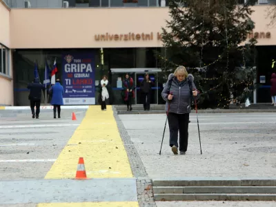 13.01.2025 - pot za invalide, dostop, invalidi UKCFoto: Tomaž Skale