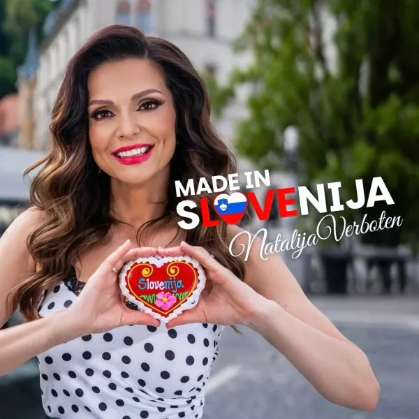 Natalija Verboten, malce bolj oblečena, kot vajeni predstavlja novo skladbo Made in Slovenija z veličastno rimo: Da nezavedna sem, se šepeta,ker šla sem po moža na tuja tla, 