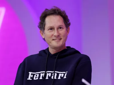 FILE PHOTO: Stellantis Chairman John Elkann attends the Viva Technology conference dedicated to innovation and startups at Porte de Versailles exhibition center in Paris, France, June 13, 2025. REUTERS/Gonzalo Fuentes/File Photo