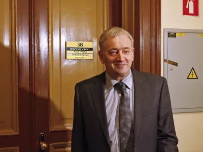 predsednik ljubljanskega okrožnega sodišča Anton Panjan- Okrožno sodišče v Ljubljani - srečanje predsednika ljubljanskega okrožnega sodišča Antona Panjana ter ministra za pravosodje in javno upravo Senka Pličaniča  //FOTO: Bojan Velikonja