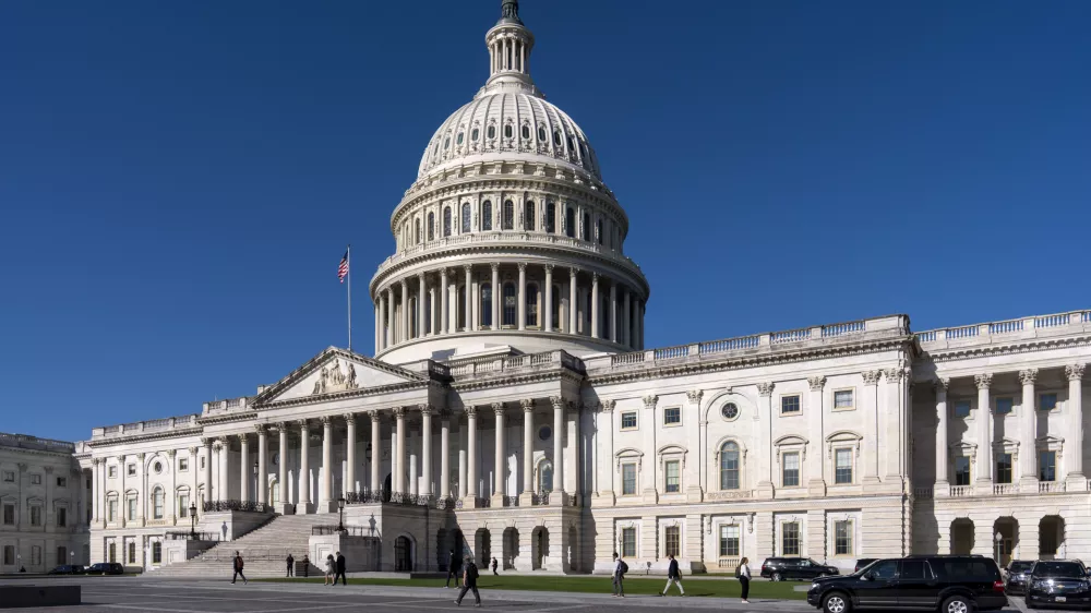 The Capitol is seen in Washington, Tuesday, Sept. 9, 2025. (AP Photo/J. Scott Applewhite)