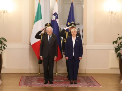 10.09.2025. Italijanski predsednik Sergio Matarello na uradnem obisku v Sloveniji. Foto: Bojan Velikonja 