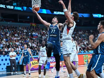 Luka Dončić je bil na tem evropskem prvenstvu najboljši strelec. / Foto: DPA