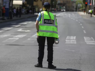 05.06.2025 - Simbolična fotografija Policija - prometna nesreča - policijski trakFoto: Luka Cjuha