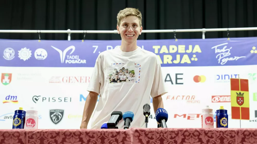 Tadej Pogačar v Komendi