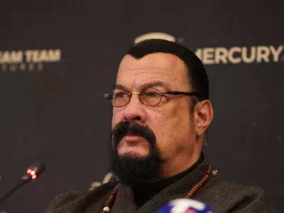 Steven Seagal je prispel v Beograd, kjer bo snemal svoj novi film. F Pixsell