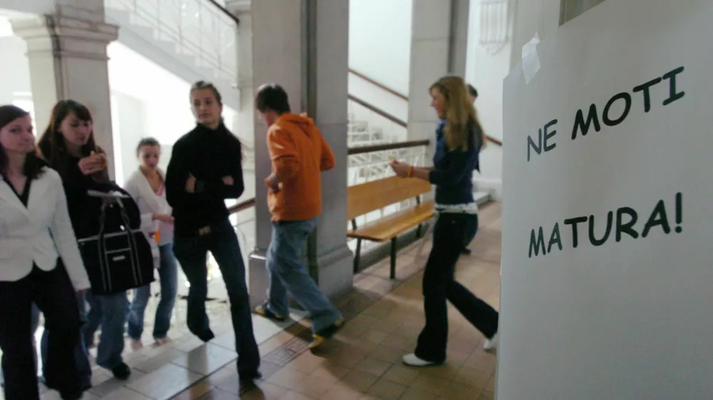 Gimnazija Poljane - matura - izbirni pisni del - sociologija - dijaki - Gimnazija Poljane,// FOTO: Luka CjuhaOPOMBA: ZA OBJAVO V ?ASOPISU DNEVNIK