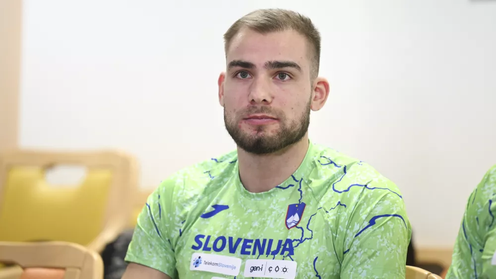 Rok Ferlan03.03.2025 Novinarska konferenca pred članskim dvoranskim evropskim prvenstvom na Nizozemskem, atletikaFOTO: Nik Erik Neubauer