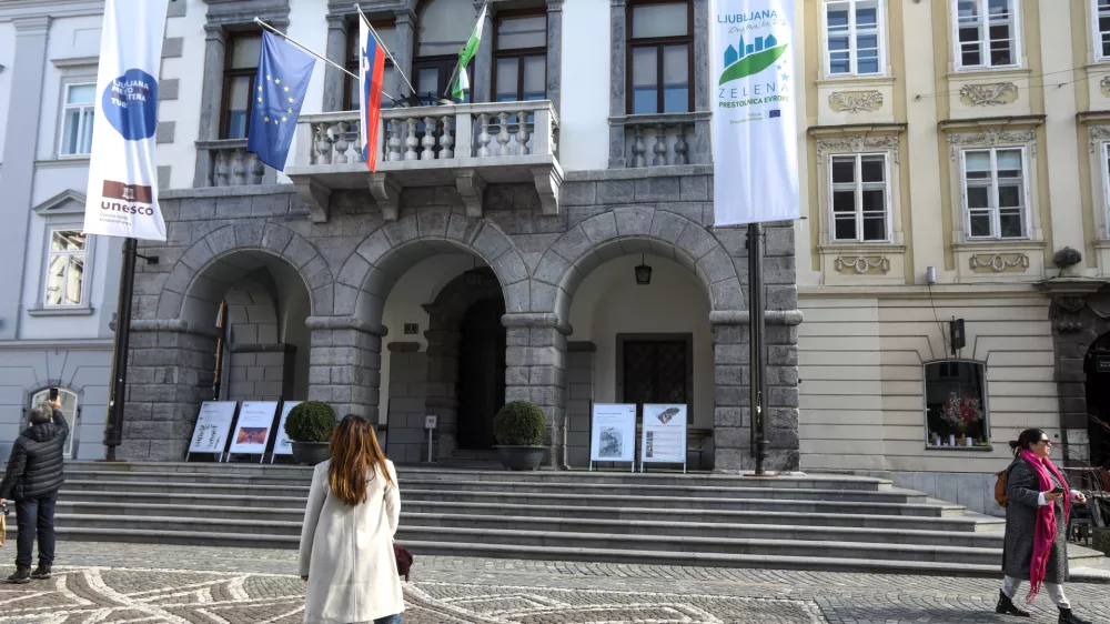 02.03.2025 - Mestna hiša Ljubljana - magistrat - Zelena prestolnica evropeFoto: Luka Cjuha