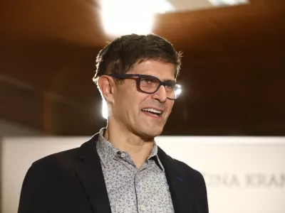 Matjaž Rakovec, aktualni župan Kranja in ponovni kandidat za župana Mestne občine Kranj - 20.11.2022 - Lokalne volitve 2022 v Kranju - redne volitve župana in članov občinskega sveta - //FOTO:foto luka cjuha