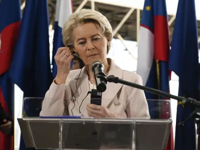 predsednica Evropske komisije Ursula von der Leyen- 1.1.2023 – Vstop Hrvaške v schengensko in evrsko območje.//FOTO: Nik Erik Neubauer