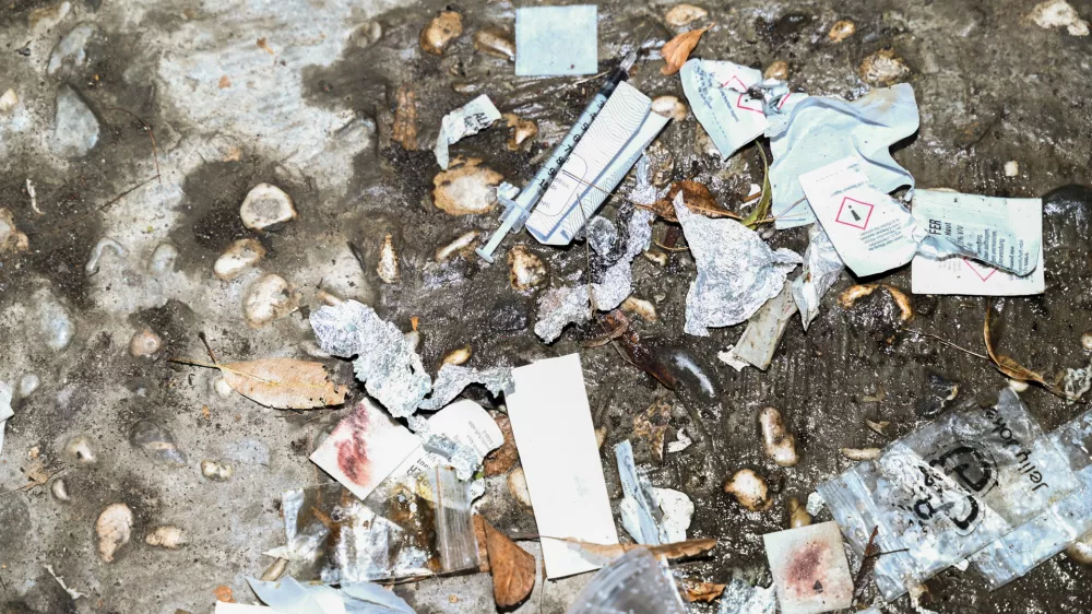 DrogeIgleHeroinNarokomani- 29.08.2023 – Društvo STIGMA, neprofitna humanitarna organizacija.//FOTO: Nik Erik Neubauer