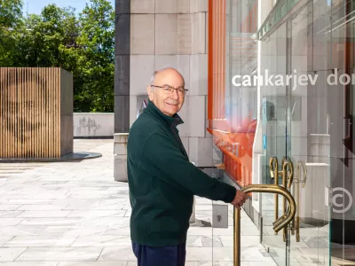 Mitja Rotovnik je Cankarjev dom vodil trideset let, še vedno pa ga rad obišče, nenazadnje živi v sosednji ulici. F Kristina Bursać