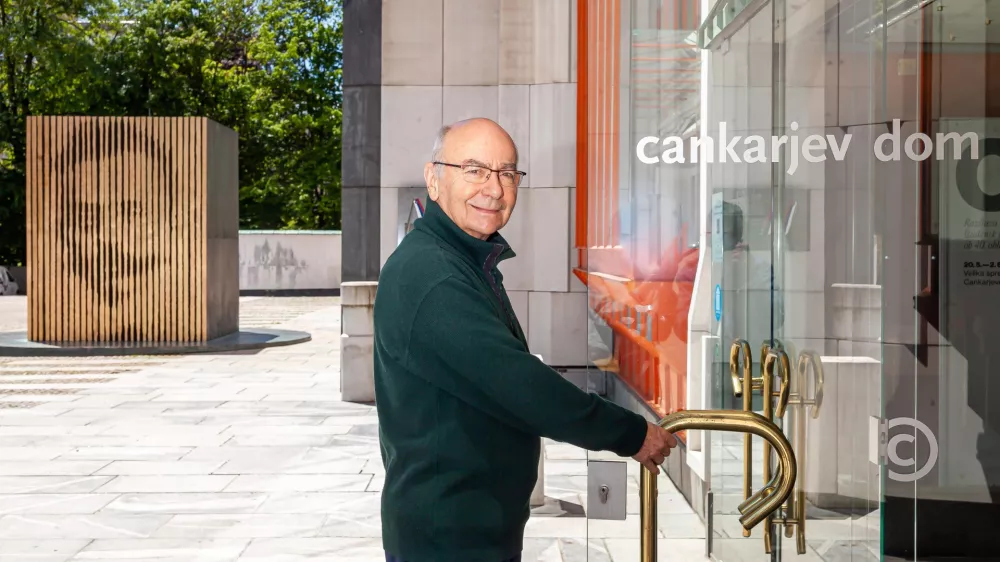 Mitja Rotovnik je Cankarjev dom vodil trideset let, še vedno pa ga rad obišče, nenazadnje živi v sosednji ulici. F Kristina Bursać