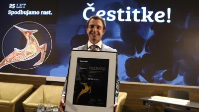 -Jafral, Frenk Smrekar (zmagovalec)24.9.2025 - Gazela 2025 - Osrednjesloveska Gazela - Grand hotel Plaza - regijski izbor najboljših najhitreje rastočih podjetij - razglasitev Osrednjeslovenske GazeleFoto: Luka Cjuha?