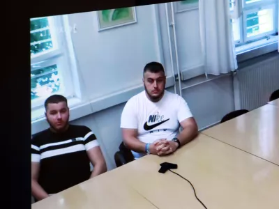 25.09.2025 - sodišče, obtožena Novak Arsen, Novak LeonardoFoto: Tomaž Skale