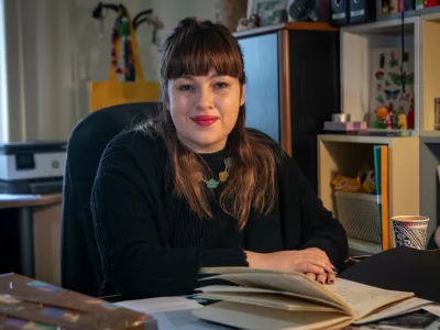 24.4.2025 - Nika Kovač - antropologinja, sociologinja, aktivistka, predavateljicaFoto: Luka Cjuha