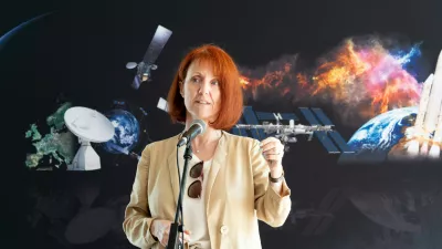 Njen pogled je vedno usmerjen v bodočnost in navzgor, v vesolje. / Foto: Fernando Aguilar/esa