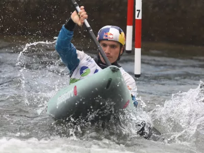 Žiga Lin Hočevar30.8.2025 - Svetovni pokal v slalomu na divjih vodah TacenFoto: Luka Cjuha