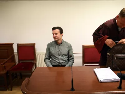 13.06.2025 - sodišče, Uroš Urbanija, Bojan VeselinovičFoto: Tomaž Skale 