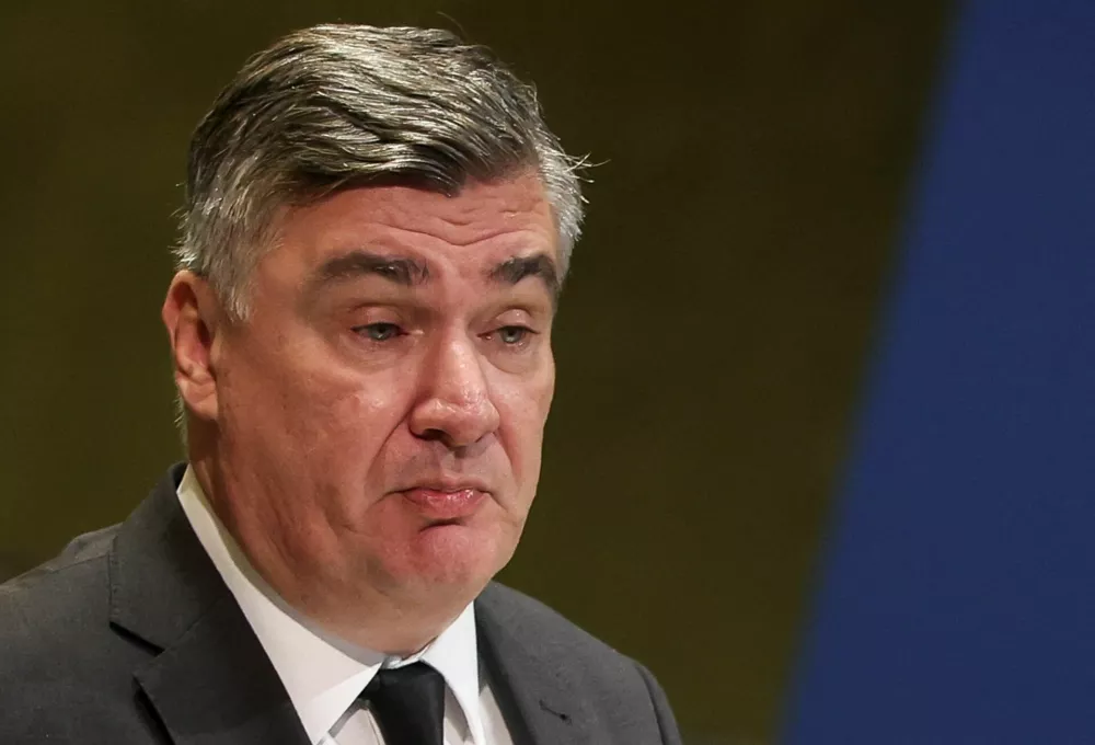 Croatia's President Zoran Milanovic addresses the 80th United Nations General Assembly (UNGA) at the U.N. headquarters in New York, U.S., September 24, 2025. REUTERS/Shannon Stapleton