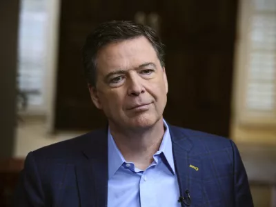 ﻿In this image released by ABC News, former FBI director James Comey appears at an interview with George Stephanopoulos that will air during a primetime "20/20" special on Sunday, April 15, 2018 on the ABC Television Network. Comey's book, "A Higher Loyalty: Truth, Lies, and Leadership," will be released on Tuesday. (Ralph Alswang/ABC via AP)