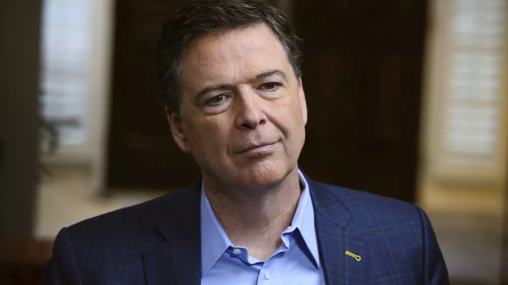 ﻿In this image released by ABC News, former FBI director James Comey appears at an interview with George Stephanopoulos that will air during a primetime "20/20" special on Sunday, April 15, 2018 on the ABC Television Network. Comey's book, "A Higher Loyalty: Truth, Lies, and Leadership," will be released on Tuesday. (Ralph Alswang/ABC via AP)