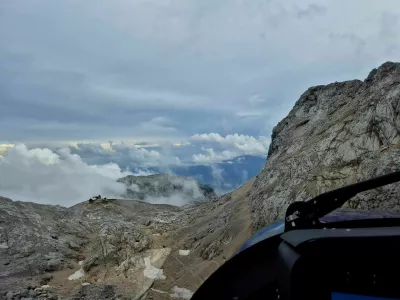 gorsko reševanje s helikopterjem na triglavu