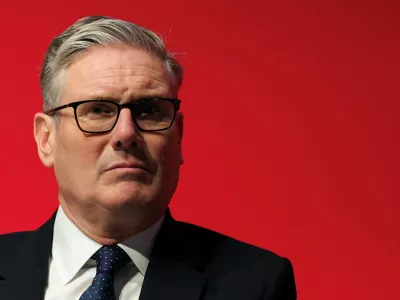 British Prime Minister Keir Starmer attends the Labour Party's annual conference, in Liverpool, Britain, September 28, 2025. REUTERS/Phil Noble