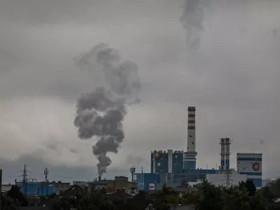 18.10.2024 - Termoelektrarna Toplarna Ljubljana Moste, TE-TOL - Dim - kvaliteta zraka - izpusti CO2FOTO: Luka Cjuha