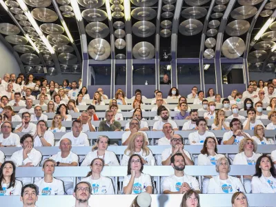  - 09.01.2024 – opozorilna stavka zdravnikov in zobozdravnikov - zdravniki in zobozdravniki zaradi neuresničenih zavez vlade iz že sklenjenih sporazumov opozorilno stavkali. protest //FOTO: Nik Erik Neubauer 