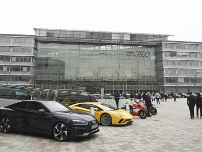 ﻿Audi cars are parked in front of the company's headquarters in Ingolstadt, Germany, March 15, 2017.   REUTERS/Lukas Barth