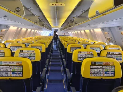 Ryanair, letalo, kabina
