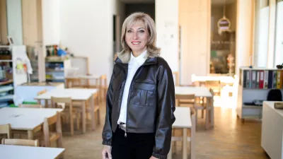 - Janja Bogataj, ravnateljica, letošnja dobitnica nagrade za življensko delo na področju vzgoje in izobraževanja.- 03.10.2025. - Vrtec Kamnitnik, Škofja Loka.//FOTO: Bojan Velikonja