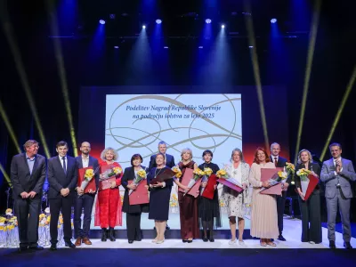 Ljubljana, Cankarjev dom.Podelitev nagrad RS na podrocju solstva za leto 2025.