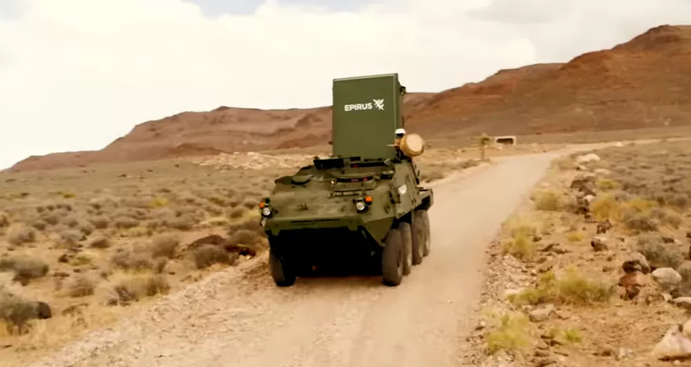 Sistem Leonidas proizvajalca Epirus iz ZDA. Mikrovalovno orožje za boj proti dronom. 