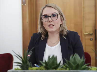 Mateja Čalušić, kandidatka za ministrico za kmetijstvo, gozdarstvo in prehrano - 10.01.2024 – Odbor DZ za kmetijstvo, gozdarstvo in prehrano - predstavitev kandidatke za ministrico za kmetijstvo, gozdarstvo in prehrano Mateje Čalušić //FOTO: Jaka Gasar