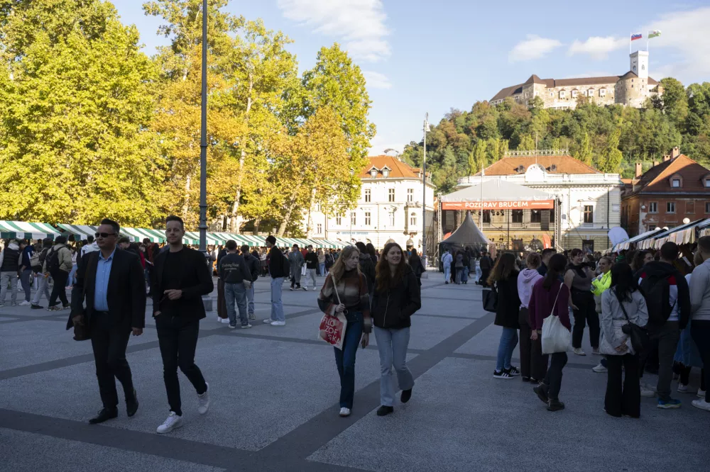 01.10.2025 - tradicionalni Pozdrav brucem, ki ga pripravlja Univerza v Ljubljani skupaj s Študentskim svetom Univerze v LjubljaniFOTO: Nik Erik Neubauer