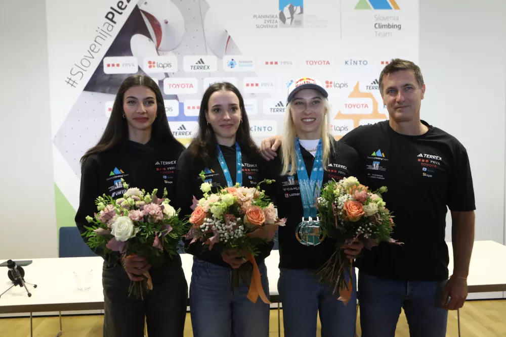 2.10.2025 planinska zveza - športno plezanje - tiskovna konferenca po svetovnem prvenstvuFoto: Luka Cjuha