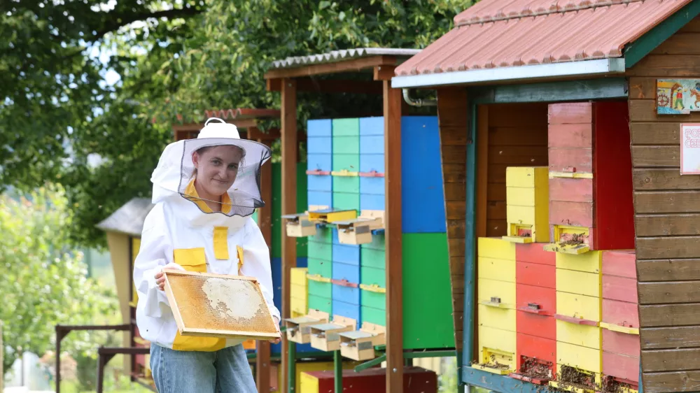 Karin Glazer čebelarka / Foto: Saso Bizjak