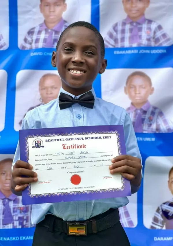 Hope na dan zaključka osnovne šole, 25. avgusta letos. / Foto: Anja Rinnigren Loven/facebook