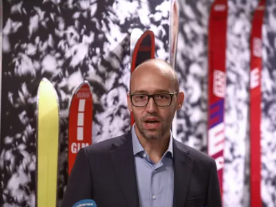 predsednik Smučarske zveze Slovenije Luka Steiner.25.9.2025 - Elan 80 let dogodek ob 80 obletnici Elana.Foto: Luka Cjuha