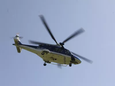 28.8.2025 - Policija - Policijski helikopter -  policijski kamp za srednješolceFoto: Luka Cjuha