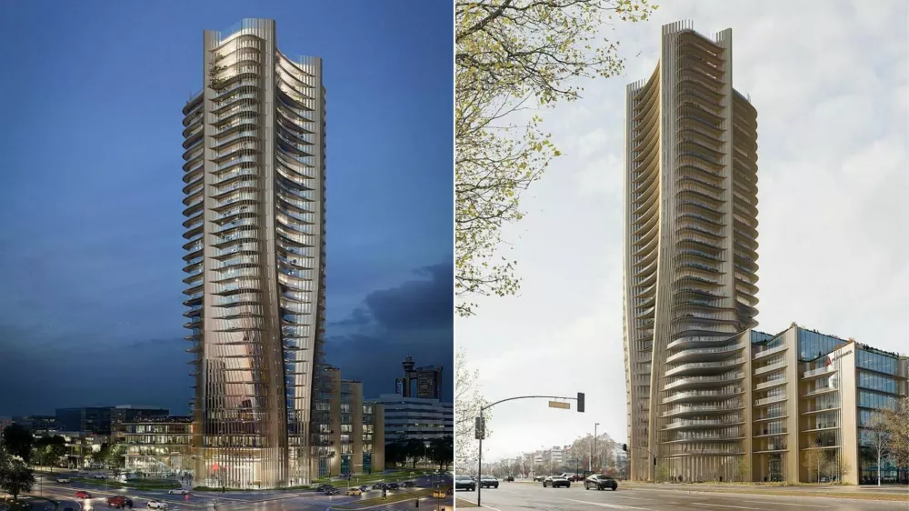 Nebotičnik Alta Kula v Novem Beogradu F arhiv biroja Zahe Hadid