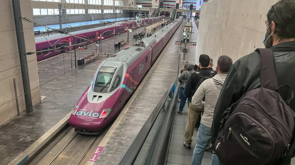 Delicias AVE high speed train station in Zaragoza, Aragon, Spain,Image: 954557775, License: Rights-managed, Restrictions:, Model Release: no